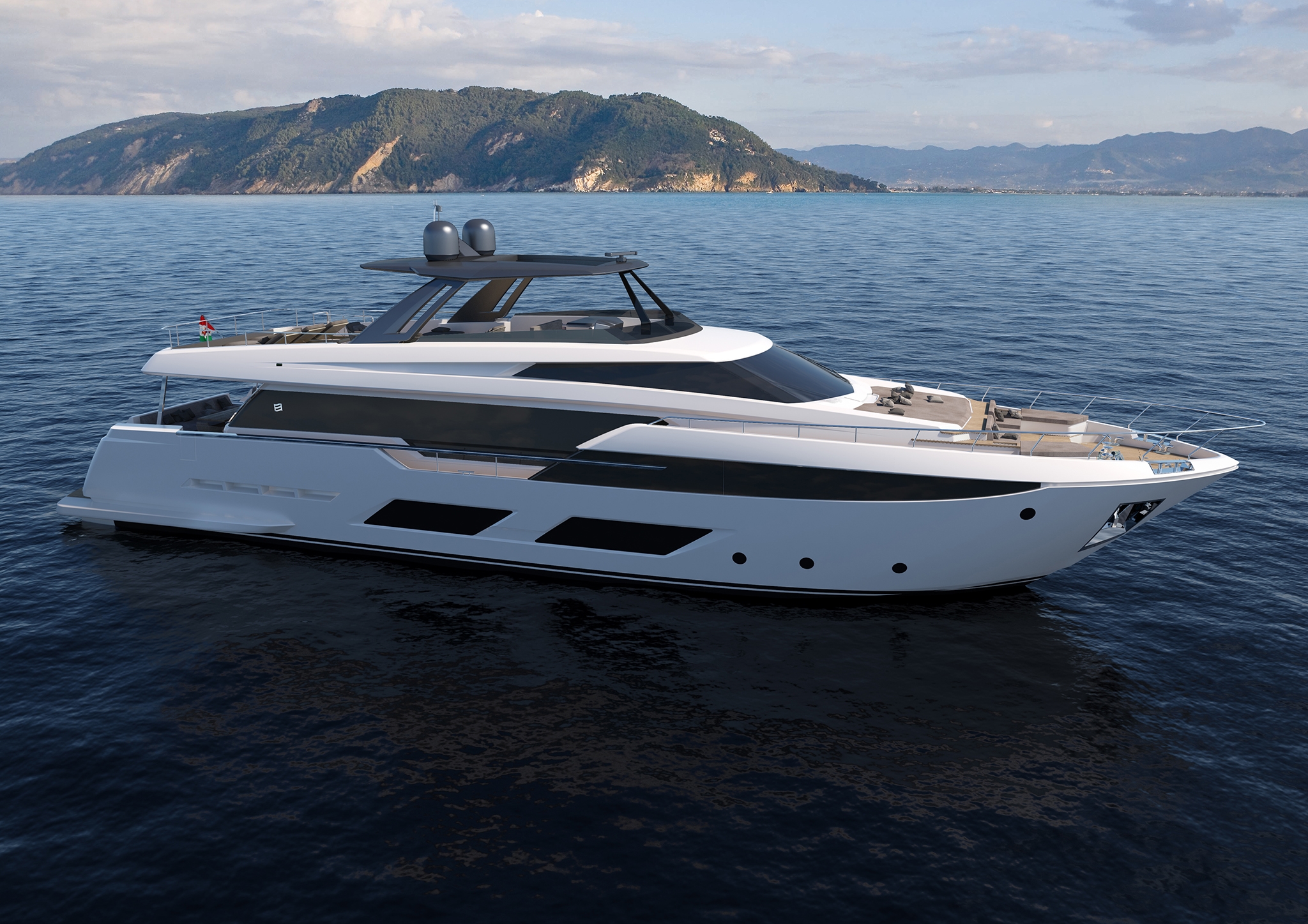 Новенькая от Ferretti Yachts